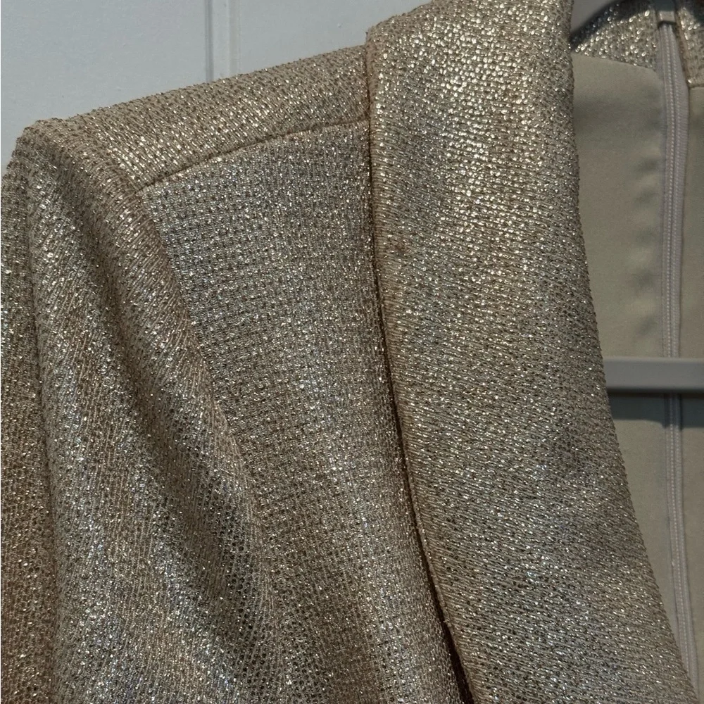 Adrianna Papell Gold Long sleeve dress Size 4 - Picture 5 of 15